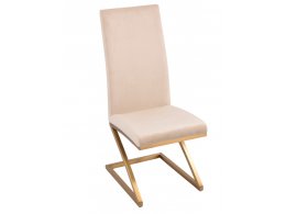 Стул обеденный Палермо MC799-BG-1, 60х46х105 см, бежевый/матовое золото Стул обеденный Палермо MC799-BG-1, 60х46х105 см, бежевый/матовое золото