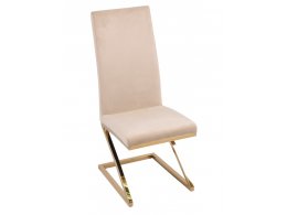 Стул обеденный Палермо MC799-BG-2, 60х46х105 см, бежевый/глянцевое золото Стул обеденный Палермо MC799-BG-2, 60х46х105 см, бежевый/глянцевое золото