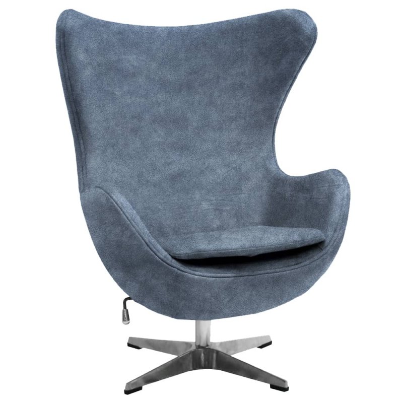 Кресло EGG STYLE CHAIR тёмно-серый, искусственная замша Кресло EGG STYLE CHAIR тёмно-серый, искусственная замша