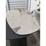 Стол кофейный ARVID PANDORA  керамика на стекле/ окрашенный МДФ / темно-серый МДФ каркас ®DISAUR