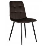 Набор 4 шт Стул обеденный DOBRIN CHILLY, Эспрессо Holland 74, основание черное