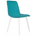 Набор 4 шт Стул обеденный DOBRIN CHILLY, Морской волны Holland 56, основание белое