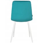 Набор 4 шт Стул обеденный DOBRIN CHILLY, Морской волны Holland 56, основание белое