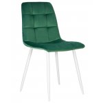 Набор 4 шт Стул обеденный DOBRIN CHILLY, Темно-зеленый Holland 30, основание белое