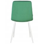 Набор 4 шт Стул обеденный DOBRIN CHILLY, Темно-зеленый Holland 30, основание белое