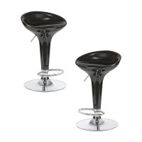 Набор 2 шт Стул барный DOBRIN BOMBA, чёрный