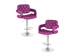 Набор 2 шт Стул барный DOBRIN TIESTO, фиолетовый