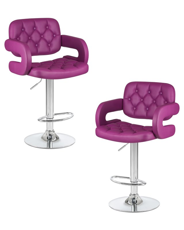 Набор 2 шт Стул барный DOBRIN TIESTO, фиолетовый