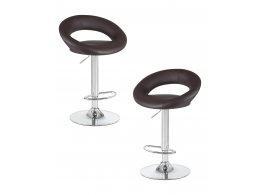Набор 2 шт Стул барный DOBRIN MIRA, коричневый
