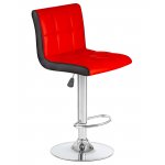 Стул барный DOBRIN CANDY, красно-чёрный