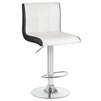 Стул барный DOBRIN CANDY, бело-чёрный