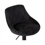 Стул барный DOBRIN LOGAN BLACK, черный велюр (MJ9-101)