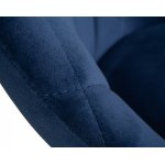 Набор 2 шт Стул барный DOBRIN LOGAN BLACK, синий велюр (MJ9-117)