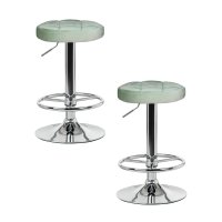 Набор 2 шт Табурет барный DOBRIN BRUNO, пудрово-мятный велюр (MJ9-87)