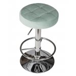 Набор 2 шт Табурет барный DOBRIN BRUNO, пудрово-мятный велюр (MJ9-87)