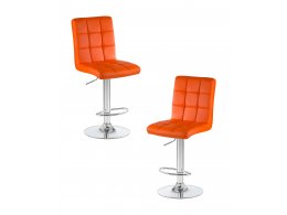 Набор 2 шт Стул барный DOBRIN KRUGER, оранжевый