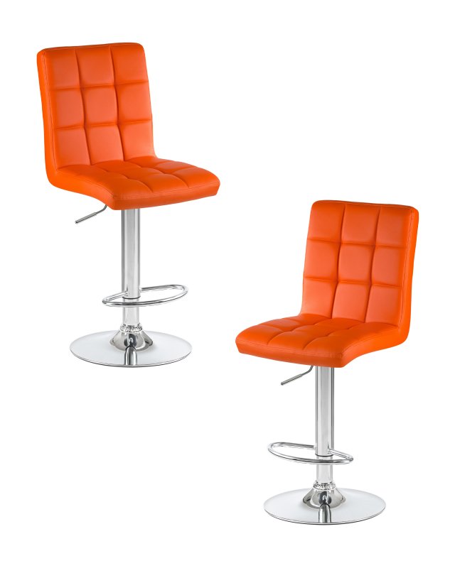 Набор 2 шт Стул барный DOBRIN KRUGER, оранжевый