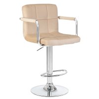 Стул барный DOBRIN KRUGER ARM, бежевый велюр (MJ9-10)
