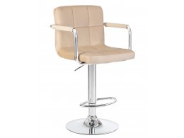 Стул барный DOBRIN KRUGER ARM, бежевый велюр (MJ9-10)