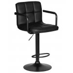 Набор 2 шт Стул барный DOBRIN KRUGER ARM BLACK, черный