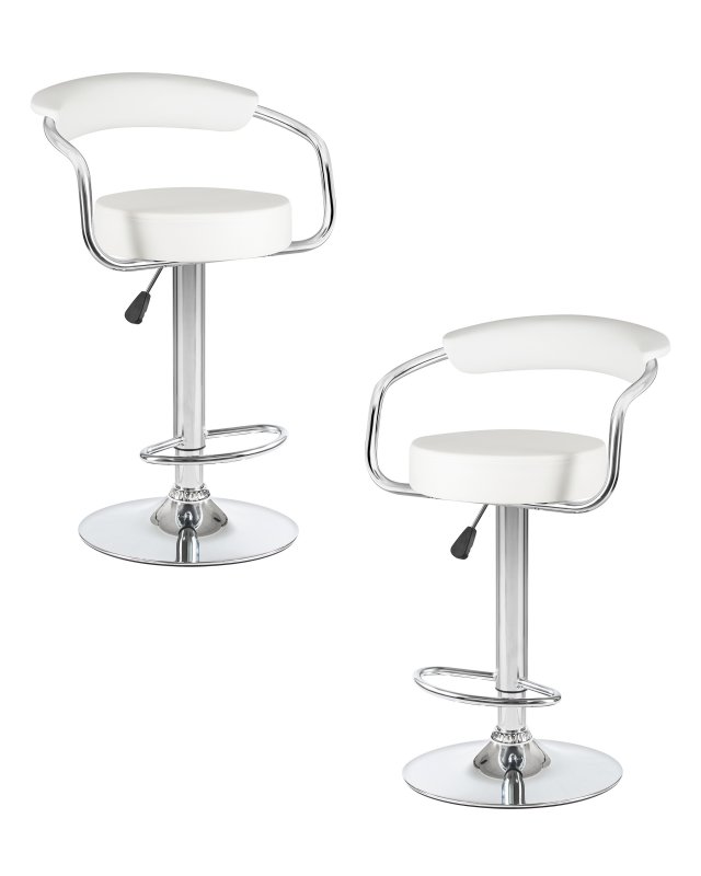 Набор 2 шт Стул барный DOBRIN MARTA, белый