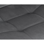 Стул барный DOBRIN TAILOR BLACK, серый велюр (MJ9-75)