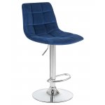 Набор 2 шт Стул барный DOBRIN TAILOR, синий велюр (MJ9-117)