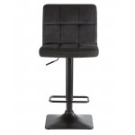 Набор 2 шт Стул барный DOBRIN DOMINIC, черный велюр (MJ9-101)