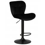 Набор 2 шт Стул барный DOBRIN BARNY BLACK, черный велюр (MJ9-101)