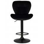 Набор 2 шт Стул барный DOBRIN BARNY BLACK, черный велюр (MJ9-101)