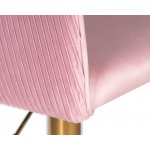 Стул барный DOBRIN DARCY GOLD, розовый велюр (1922-16) Стул барный DOBRIN DARCY GOLD, розовый велюр (1922-16)