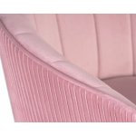 Стул барный DOBRIN DARCY GOLD, розовый велюр (1922-16) Стул барный DOBRIN DARCY GOLD, розовый велюр (1922-16)