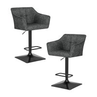 Набор 2 шт Стул барный DOBRIN RALF, серый твид (LEO11)