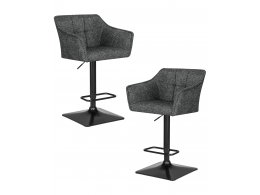 Набор 2 шт Стул барный DOBRIN RALF, серый твид (LEO11)