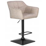 Стул барный DOBRIN RALF, бежевый твид (LEO26)