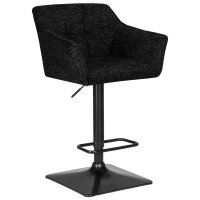 Стул барный DOBRIN RALF, черный твид (LEO18)