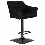 Стул барный DOBRIN RALF, черный твид (LEO18)