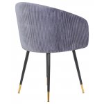 Стул обеденный DOBRIN MARY, серый велюр (1922-19)