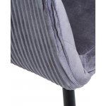 Стул обеденный DOBRIN MARY, серый велюр (1922-19)