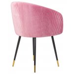 Стул обеденный DOBRIN MARY, розовый велюр (1922-16)