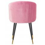 Стул обеденный DOBRIN MARY, розовый велюр (1922-16)