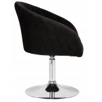 Кресло дизайнерское DOBRIN EDISON, черный велюр (1922-21)