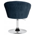 Кресло дизайнерское DOBRIN EDISON, синий велюр (1922-20) Кресло дизайнерское DOBRIN EDISON, синий велюр (1922-20)