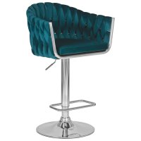 Стул барный DOBRIN MARCEL, морской волны велюр (MJ9-99)