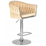 Стул барный DOBRIN MARCEL, бежевый велюр (MJ9-10)