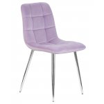 Стул обеденный DOBRIN ALEX, хром ножки, фиолетовый велюр (V108-49)