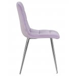 Стул обеденный DOBRIN ALEX, хром ножки, фиолетовый велюр (V108-49)