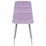 Стул обеденный DOBRIN ALEX, хром ножки, фиолетовый велюр (V108-49)