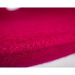 Кресло дизайнерское DOBRIN SWAN, бордо ткань AF5, алюминиевое основание