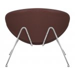 Набор 2 шт Кресло дизайнерское DOBRIN EMILY, коричневый винил YP5, хромированная сталь